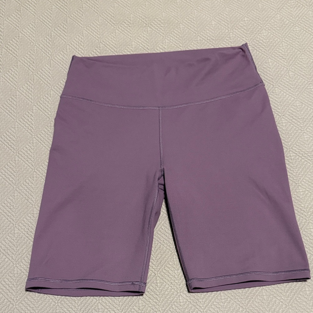 Fabletics Powerhold Lavender Bike Shorts